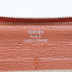 Hermes Azap Classic Round Zip Wallet Peach — view 5