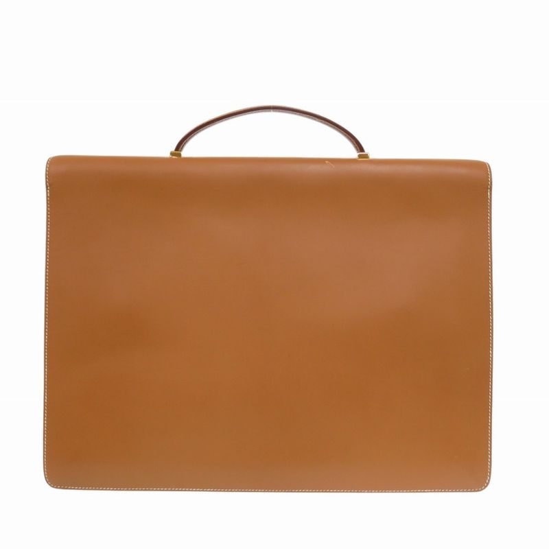 Hermes Danube 38 Chamonix Natural Briefcase 0 V Piano Vintage Business Bag — view 2