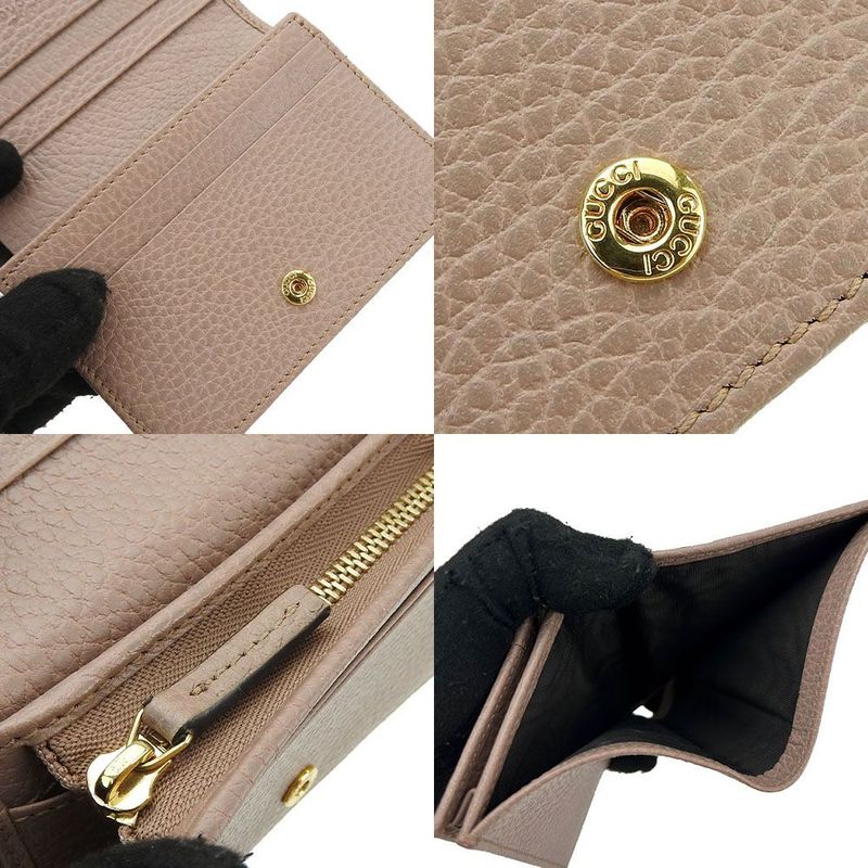 Gucci Bifold Walletcompact GG Marmontbeigegoldhardwareaccessoryfor — view 5