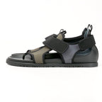 Hermes Giorno Sandals Size 44 Thong Shoes Khaki Black — view 2