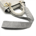 Dior Lady Delight Cannage 2-Way Bag Gray — view 6