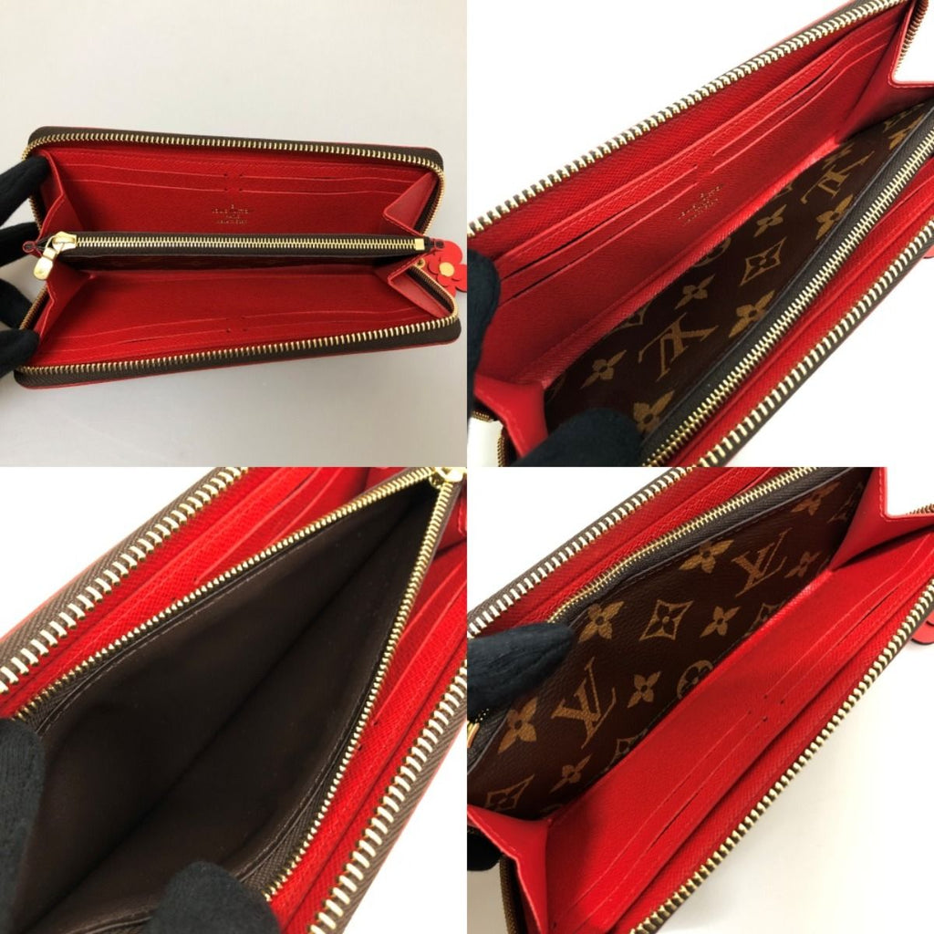 Louis Vuitton Long Wallet Monogram Portefeuille Clemence Flower Charm — view 8