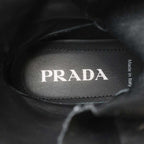Prada Rodeo Leather Technical Nylon Boots Black 36 1 2 — view 5