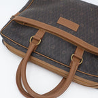 Christian Dior Honeycomb Brown Gold Hardware Business Bag — view 6
