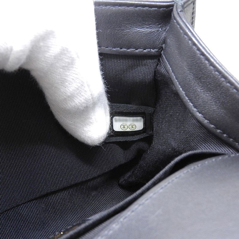 Chanel V-Stitch Mini Boy Shoulder Bag — view 6