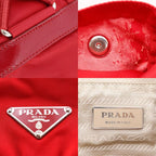 Prada Vera Sport Bz6677 Nylon Rosso Red Backpack Daypack — view 9