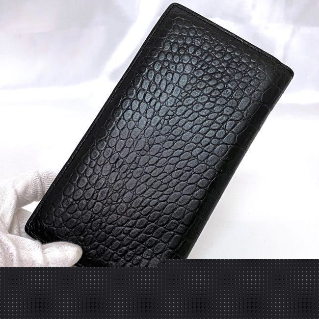 Saint Laurent Folding Long Wallet Black — view 6
