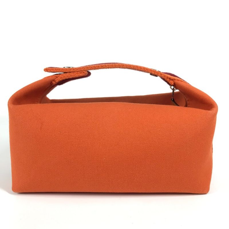 Hermes Handbag Brid A Black PM Canvas Orange — view 2