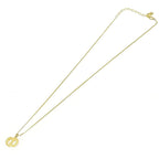 Christian Dior GP Rhinestone CD Logo Necklace Earrings Set Gold — view 5
