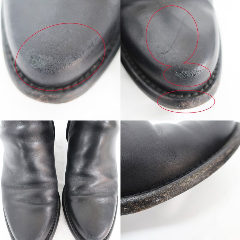 Louis Vuitton Boots Waist Side Line Black Short Leather — view 7