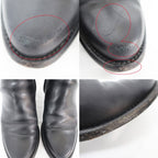 Louis Vuitton Boots Waist Side Line Black Short Leather — view 7