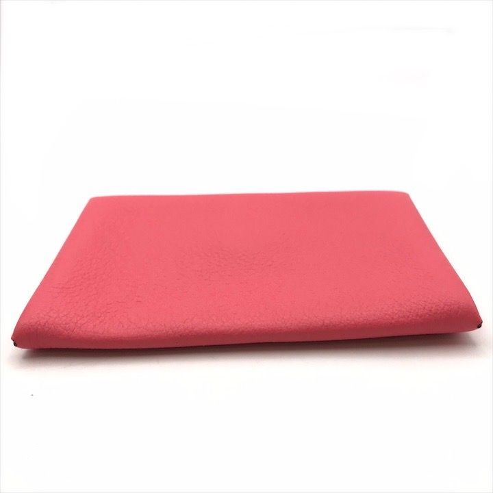 Hermes Calva Coin Case Card Pink Leather — view 3