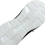 Hermes Glam Sneakers Shoes Leather Suede Black White Bandana Pattern — view 9
