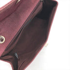 Chanel 2.55 Choco Bar Canvas Chain Shoulder Bag Gold — view 9