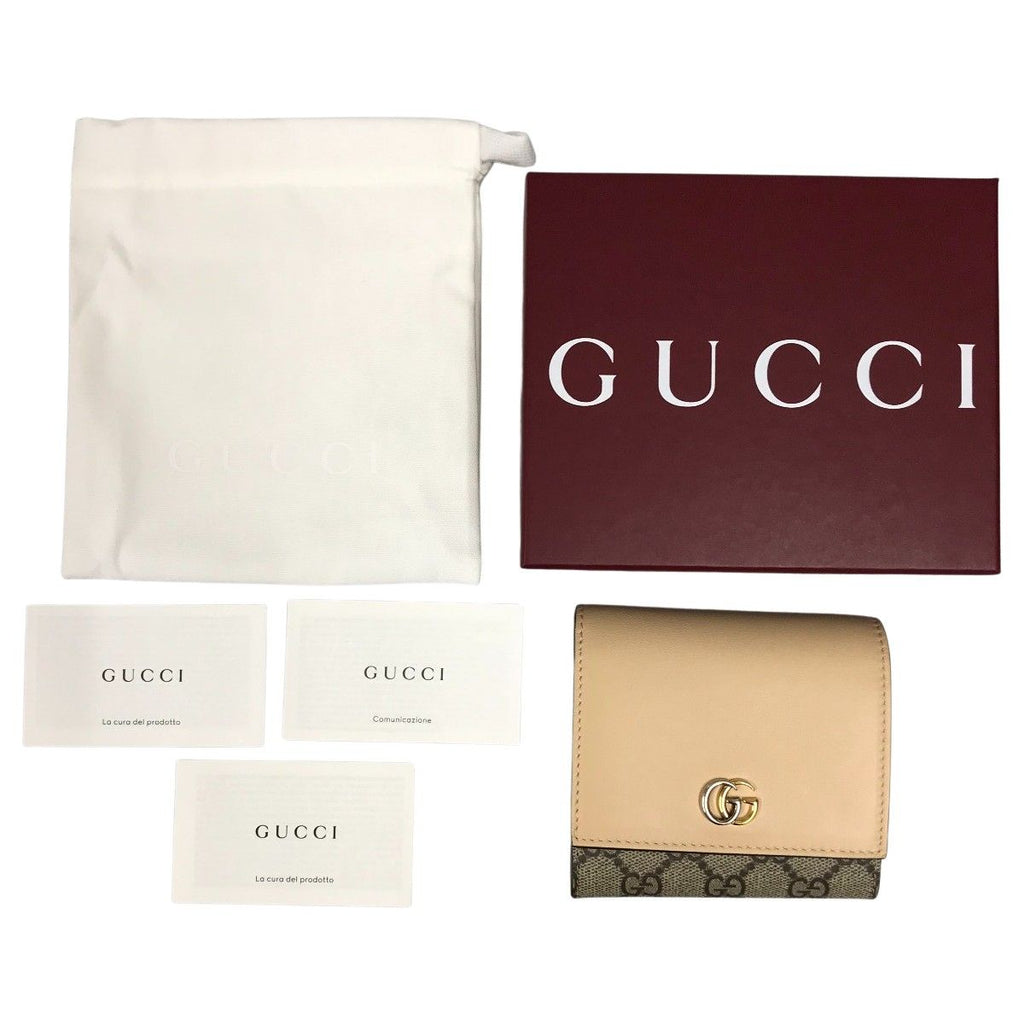 Gucci Double G Medium Wallet GG Supreme Canvas Bifold — view 9