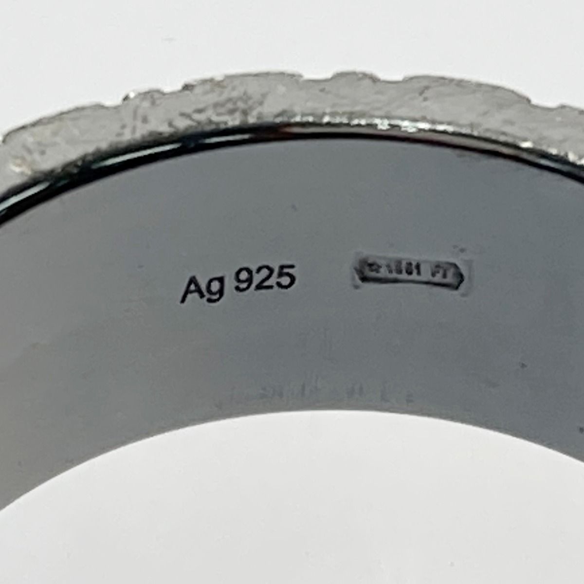 Gucci Diamanti Guccissima Ring Silver SV 925 Box and Cloth Bag — view 3