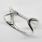 Hermes Bracelet Chaine D'ancre Punk Bangle 15 AG 925 Silver Manufactur — view 7