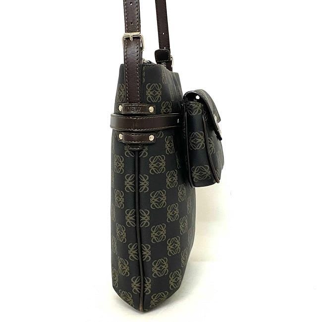 Loewe Shoulder Bag Gray Brown Anagram with Pouch — view 2