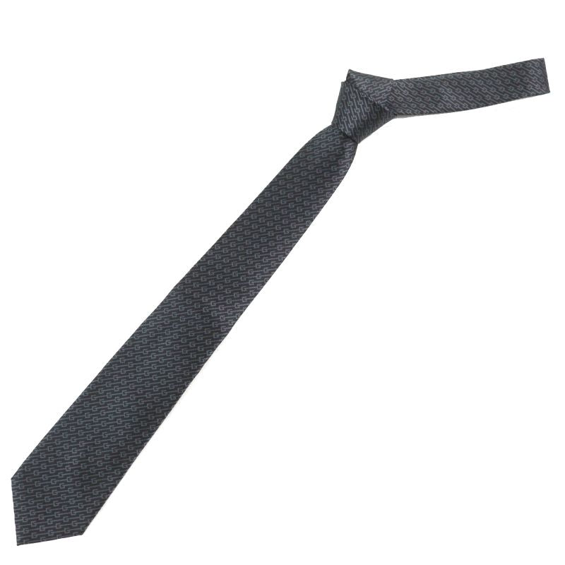 Gucci 100% Silk G Logo Regimental Stripe Necktie With 7 Sword Tip — view 3