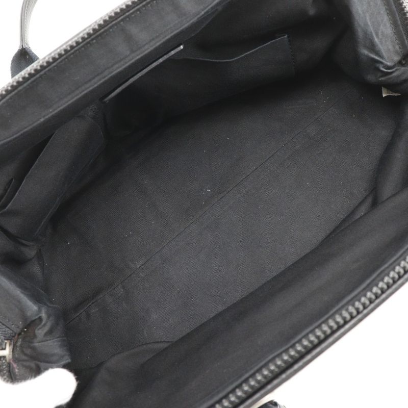 Bottega Veneta Canvas And Leather Gray Black Tote Bag — view 6