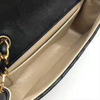 Chanel Big CC Logo Bicolor Push Lock Mini Quilted Chain Shoulder Bag Black — view 9