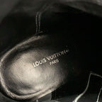 Louis Vuitton Silhouette Line Boots Short Shoes Velor Black Monogram — view 7