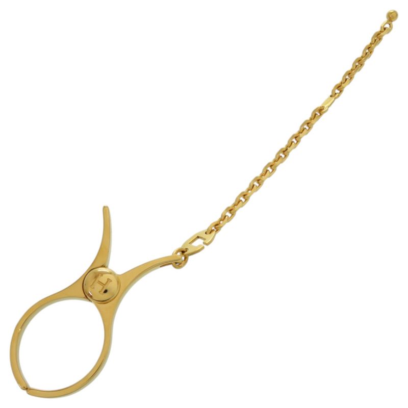 Hermes Glove Holder Filleux Metal Dore Gold 0104 — view 3