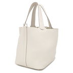 Hermes Handbag Picotin Lock MM Taurillon Clemence Cles Silver Hardware Off — view 2
