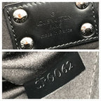 Louis Vuitton Monogram Comte Douffe Satin Shoulder Bag Black Purse — view 9