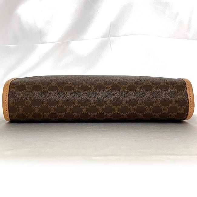 Celine Clutch Bag Brown Beige Macadam — view 5