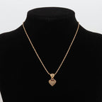Christian Dior CD Logo Necklace GP With Rhinestones — view 6