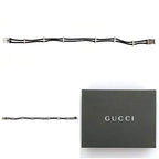 Gucci Wire Belt Black Silver Hardware 83 cm — view 3
