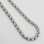 Hermes Meri Melo Necklace Buffalo Horn Metal Silver H Cube — view 7