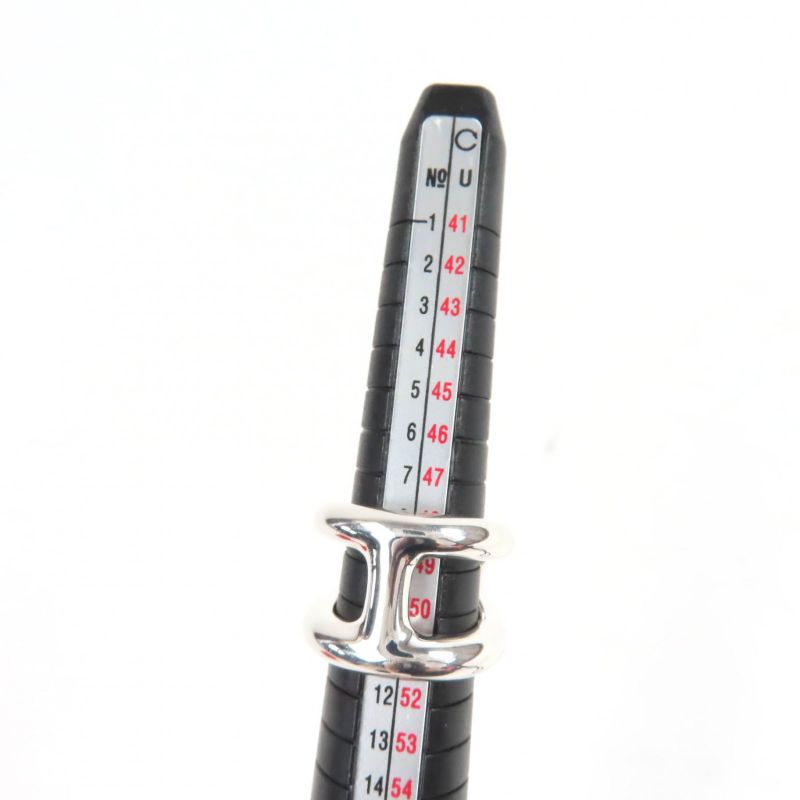 Hermes Osmose GM Ring AG 925 Silver 50 Size 10 — view 8