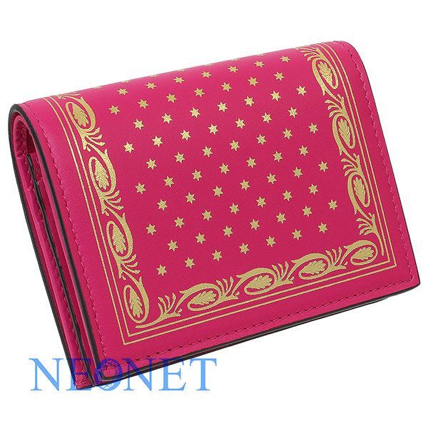 Gucci Guccy Sega Logo Leather Bifold Wallet Pink Box Bag — view 2