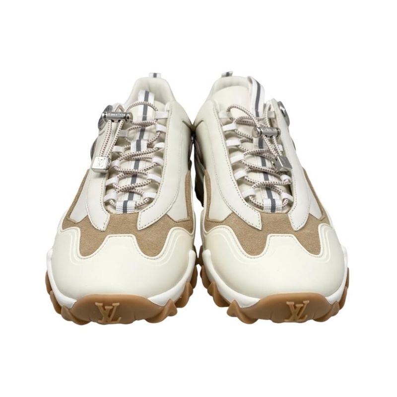 Louis Vuitton Sneakers Rush Line 1 Acxl0 36 Size Calf Leather Cles Beige — view 3