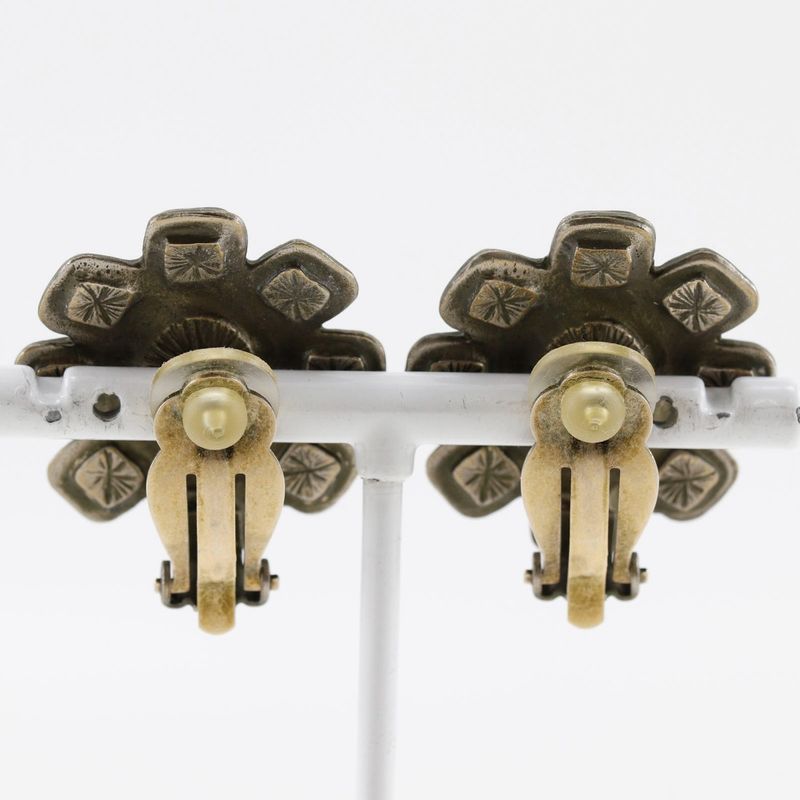 Chanel Coco Mark Metal Silver 10 C 20.3 g Earrings — view 4