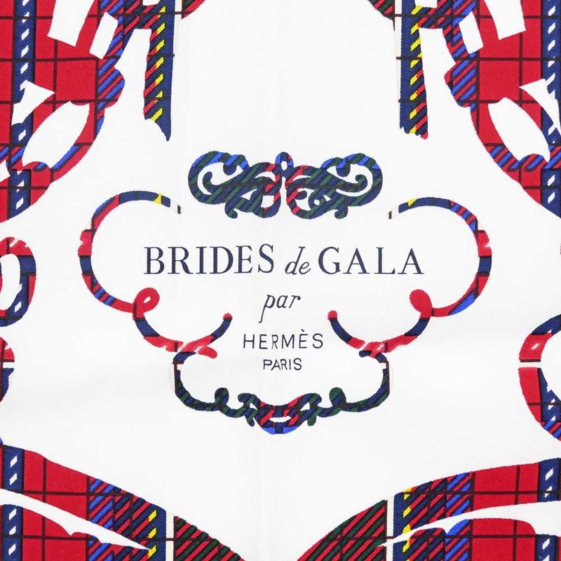 Hermes Petit Carre 40 Scarf Brides De GALA Silk Multicolor Accessory — view 6
