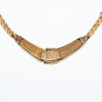 Christian Dior Choker Necklace GP Rhinestones Black And Gold Germany — view 3