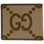 Gucci Bifold Wallet Beige Brown Jumbo GG — view 3