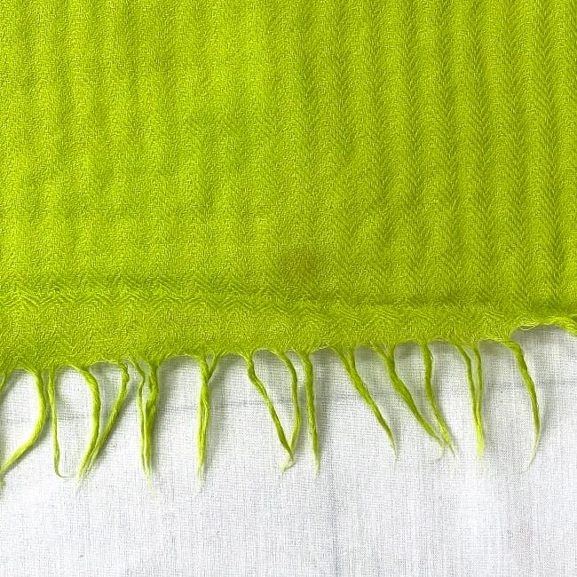 Hermes Shawl Light Green Cleaned 80% Cashmere — view 4