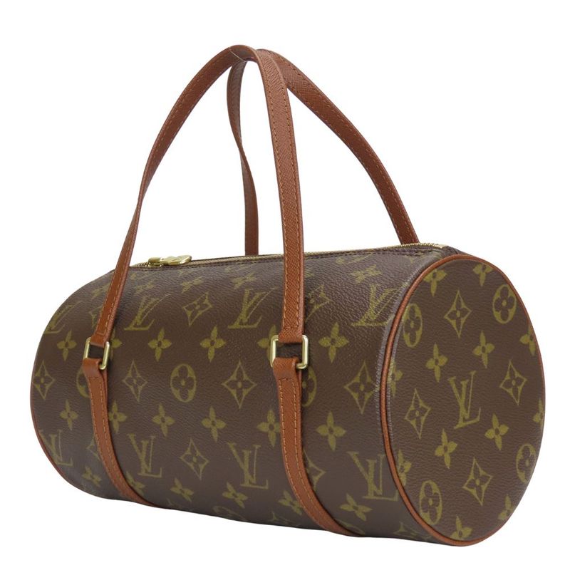Louis Vuitton Handbag Papillon 26 Monogram Brown Cylindrical — view 2