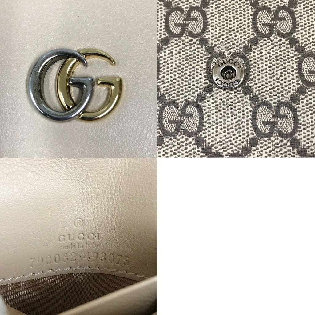 Gucci Double G Medium Wallet GG Supreme Canvas Bifold — view 7