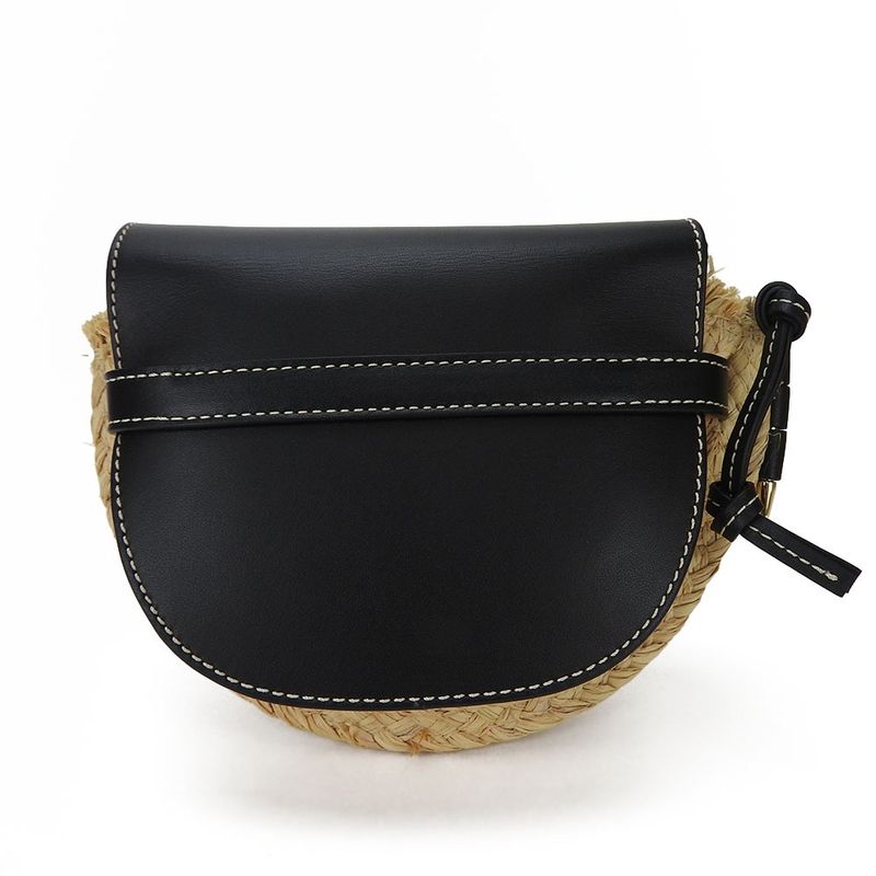 Loewe 329.13 U62 Mini Gate Shoulder Bag Diagonal Pochette Leather Raffia — view 2