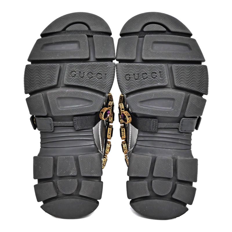Gucci Flash Trek Bijou Sneakers Removable Silver — view 8
