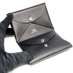 Hermes Calvidio Veau Epsom Black Coin Case Card — view 5