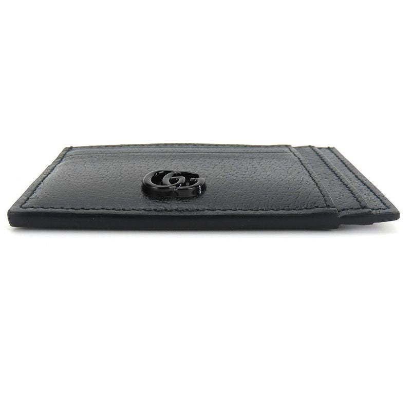 Gucci Card Case Double G Leather Black Small Everyday Use Men — view 5