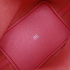 Hermes Picotin Lock 18 PM Taurillon Clemence Rose Texas Pink Silver Hardware — view 6