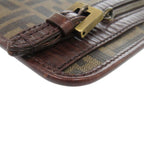 Fendi Zucca Pattern Vintage Sakosh Leather Brown Shoulder Bag 0463 — view 6