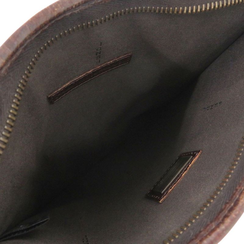 Fendi Zucca Pattern Vintage Sakosh Leather Brown Shoulder Bag 0463 — view 4